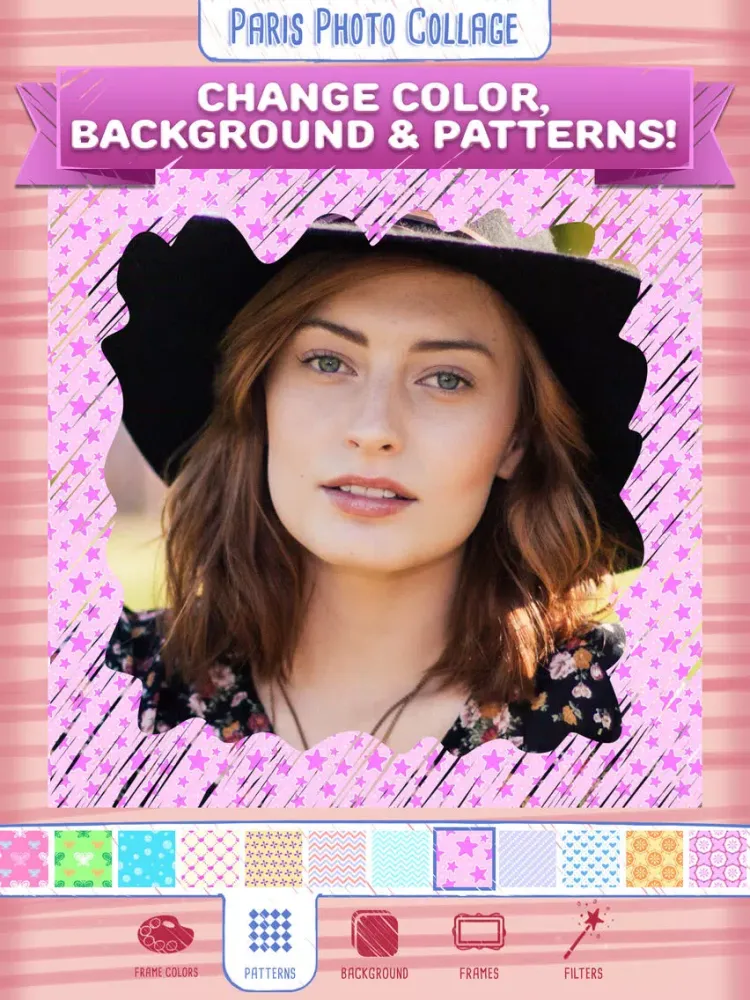 Paris Photo Collage Maker with Cute Frames iPad  Screenshots