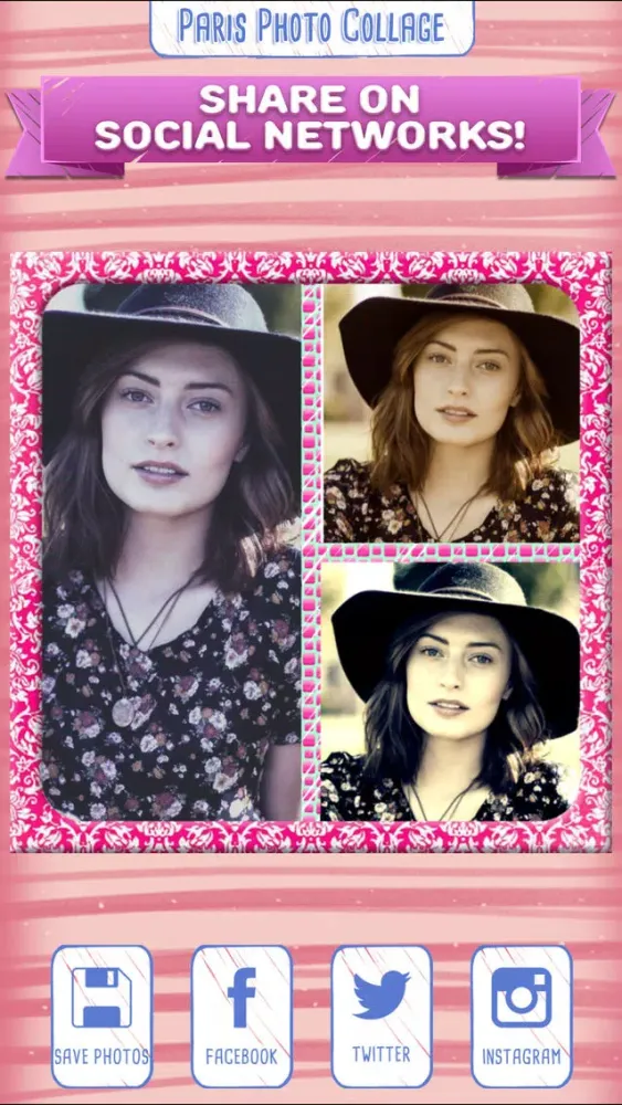 Paris Photo Collage Maker with Cute Frames Screenshots