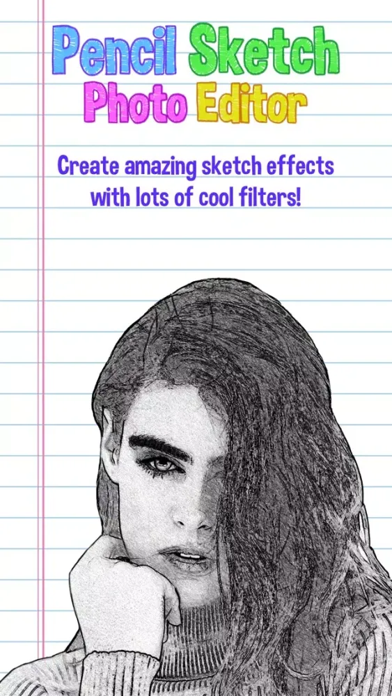 Ảnh chụp màn hình của Pencil Sketch Photo Editor: Paint Beautiful Retro Picture.s like an Artist