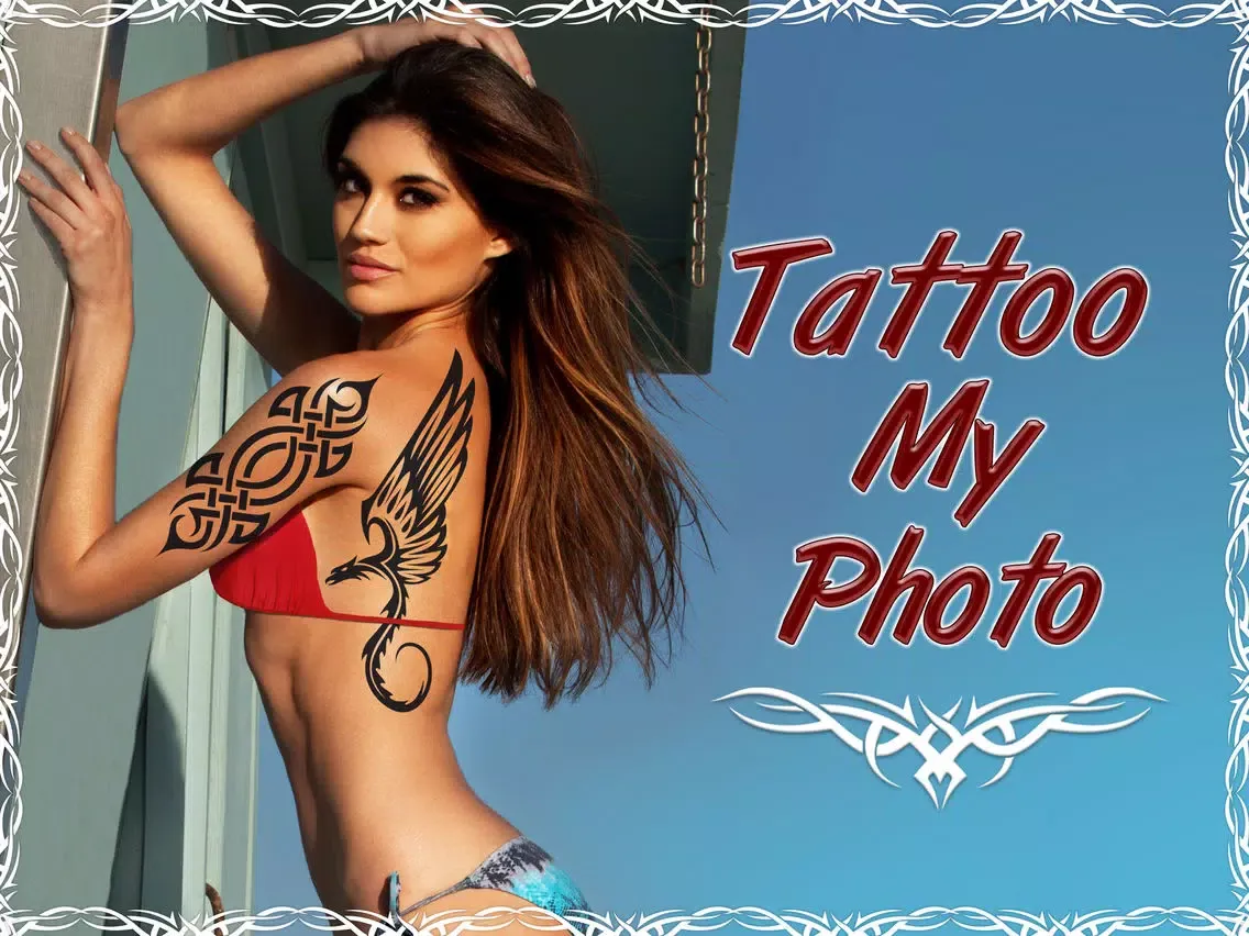 Tattoo My Photo Editor - Best Tattoos and Designs for Coolest Makeover with Fake Ink iPad 应用截图
