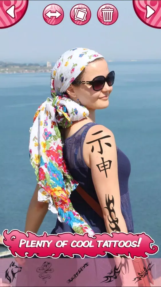 Tattoo My Photo Editor - Best Tattoos and Designs for Coolest Makeover with Fake Ink应用截图