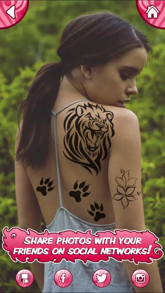Tattoo My Photo Editor - Best Tattoos and Designs for Coolest Makeover with Fake Ink应用截图