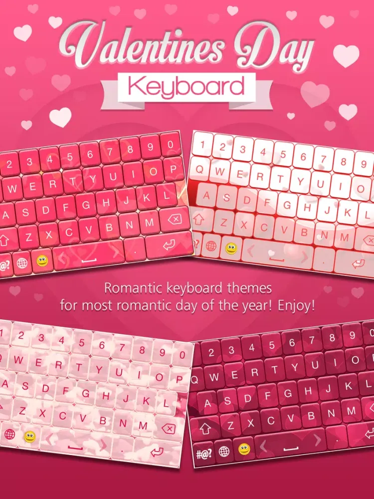 ภาพหน้าจอของ Valentine's Day Keyboard Theme iPad 