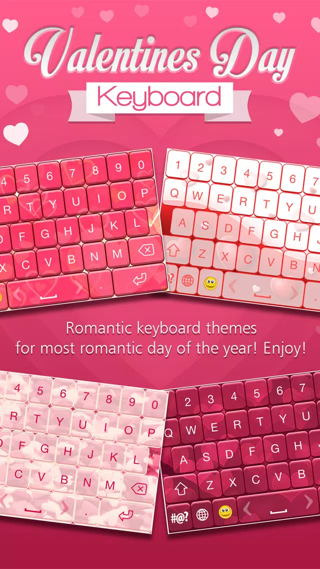 Valentine's Day Keyboard Theme Screenshots