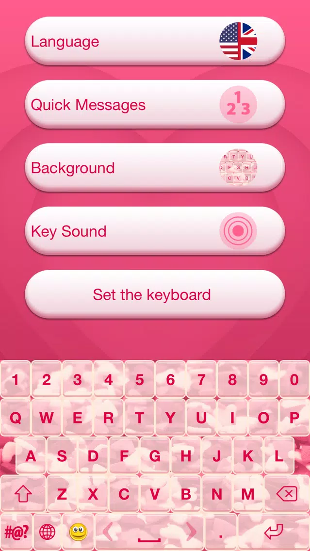 Valentine's Day Keyboard Theme Screenshots