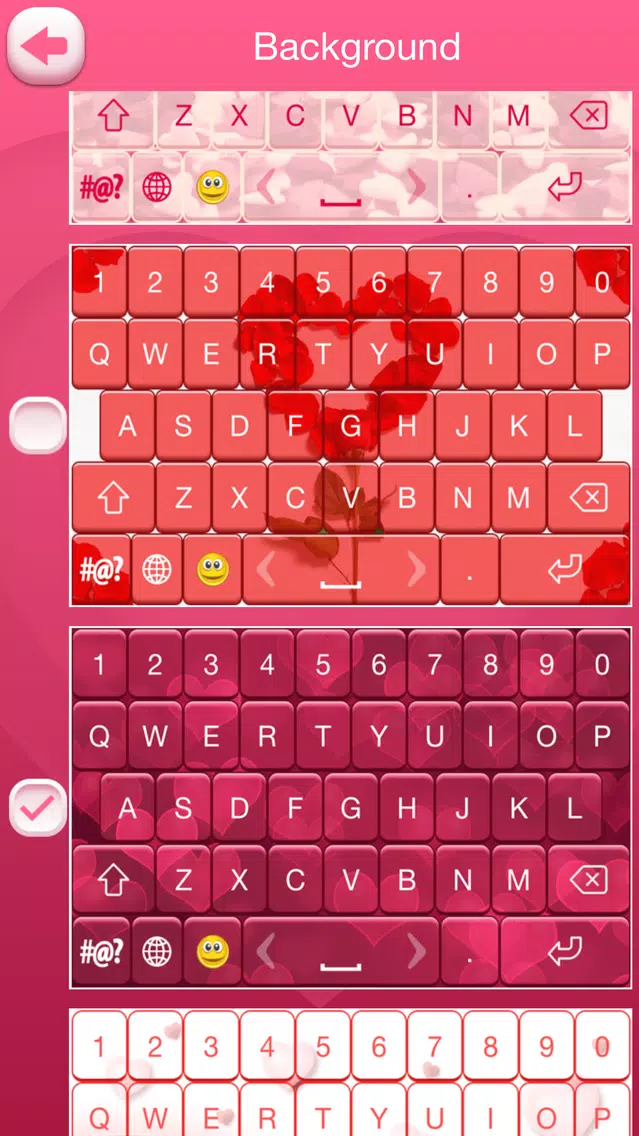 Valentine's Day Keyboard Theme Screenshots