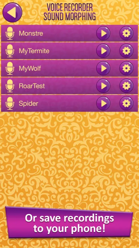 Voice Recorder Sound Morphing & Audio Effects - Transform your Speech with Vocal Changer স্ক্রিনশট