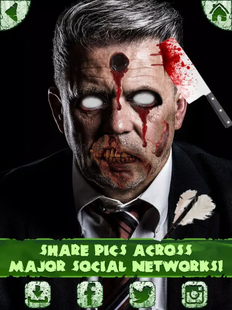 ภาพหน้าจอของ Zombie Photo Maker Booth iPad 