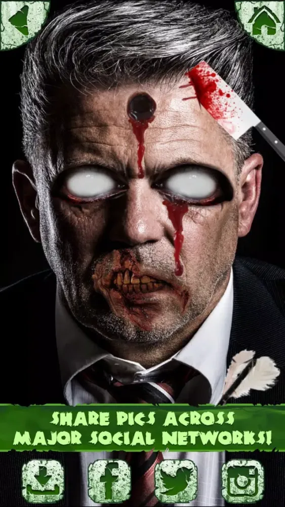 ภาพหน้าจอของ Zombie Photo Maker Booth