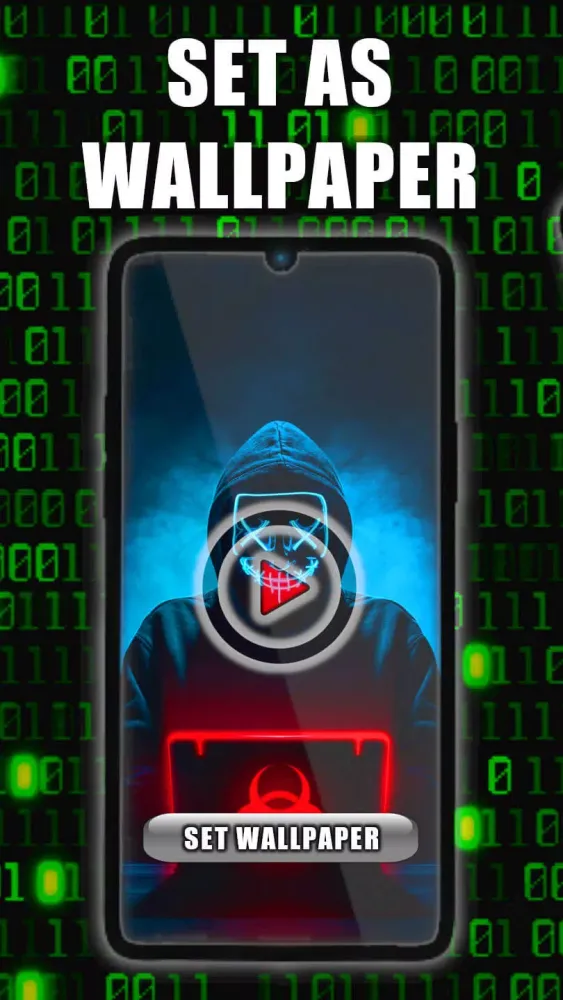 Hacker Live Wallpaper Screenshots