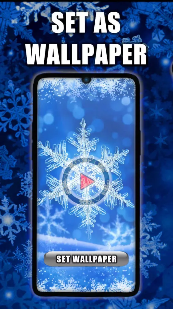 Capturas de pantalla de Snowflake Live Wallpaper