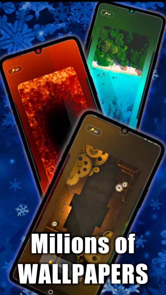 Capturas de pantalla de Snowflake Live Wallpaper