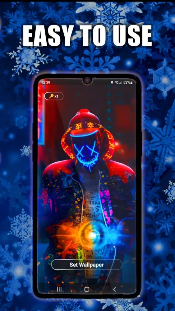 Capturas de pantalla de Snowflake Live Wallpaper