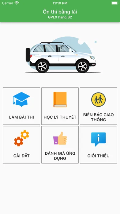 Capturas de tela do Ôn thi bằng lái