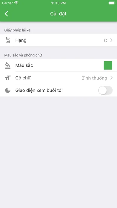 Capturas de tela do Ôn thi bằng lái