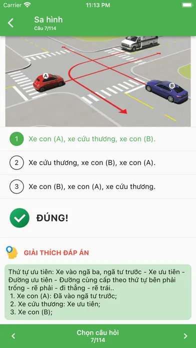 Capturas de tela do Ôn thi bằng lái
