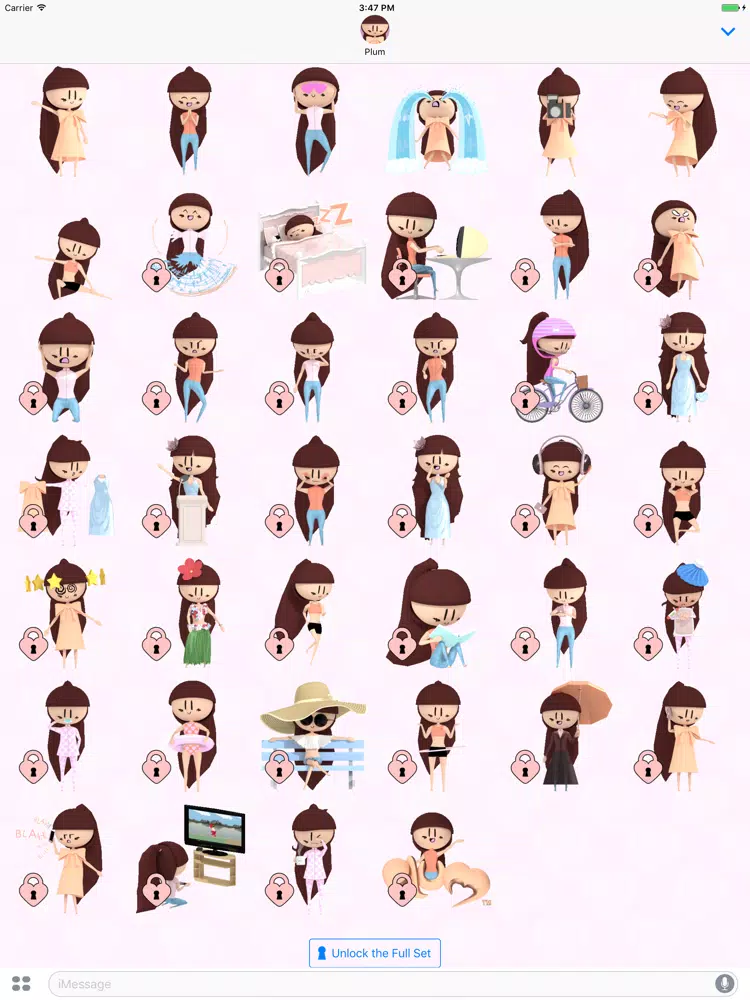 PLUM Animated Stickers iPad  স্ক্রিনশট