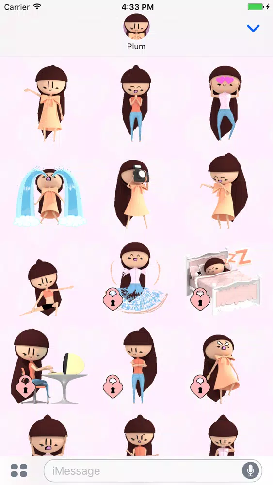 PLUM Animated Stickers স্ক্রিনশট