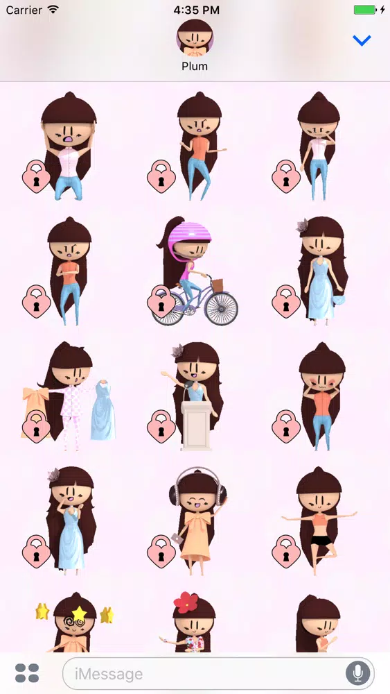 PLUM Animated Stickers স্ক্রিনশট