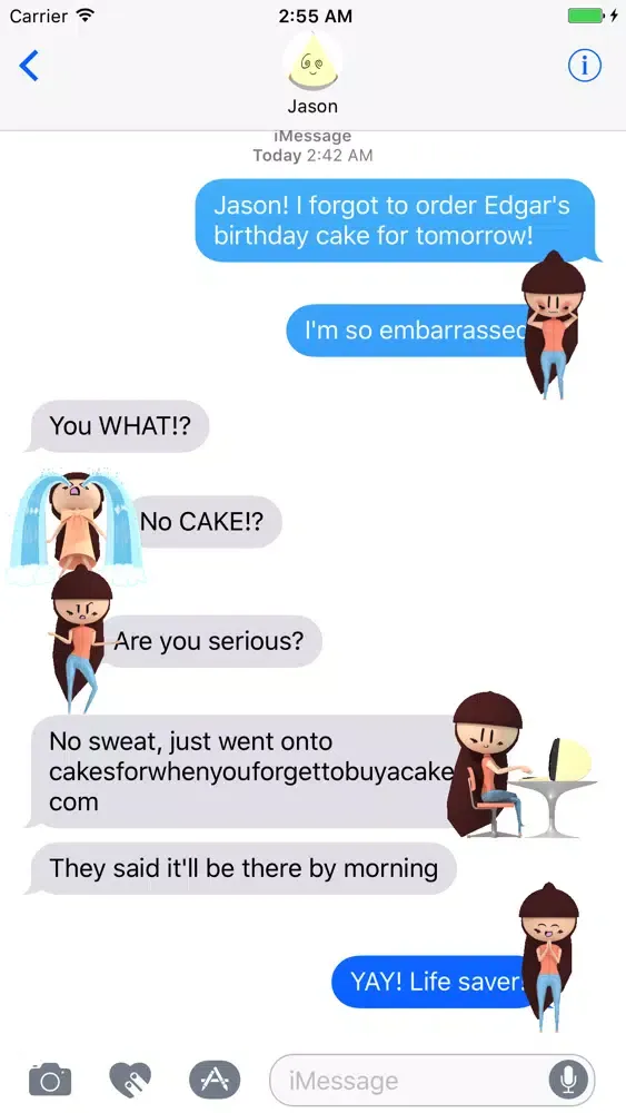 Tangkapan layar PLUM Animated Stickers