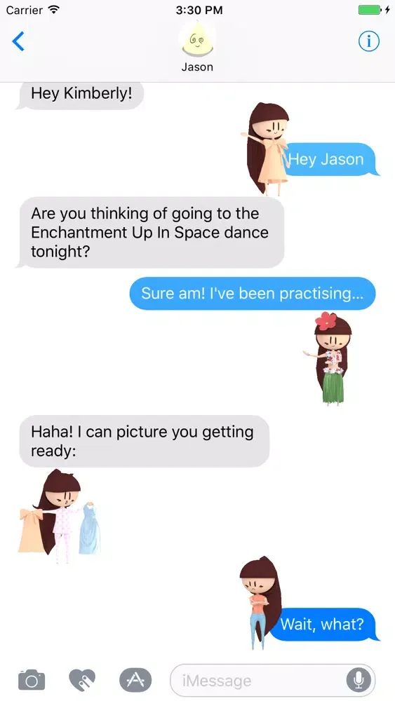 Tangkapan layar PLUM Animated Stickers