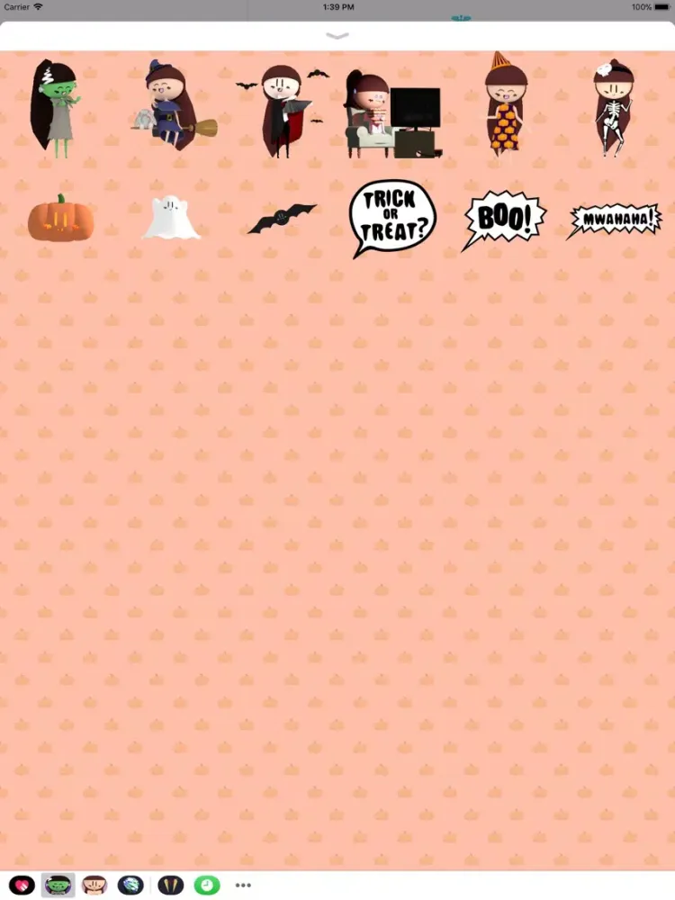 Tangkapan skrin PLUM Halloween Stickers iPad 