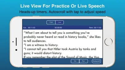 Ảnh chụp màn hình của Public Speaking Teleprompter