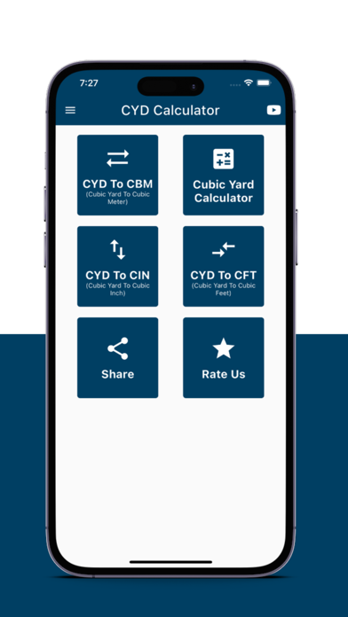 Tangkapan layar Cubic Yard Calculator Pro