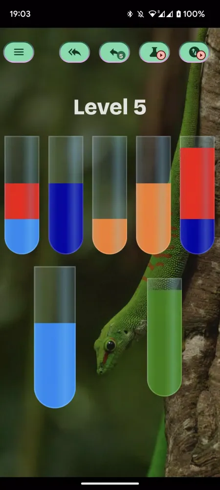 ภาพหน้าจอของ Yeti Water Sort Color Puzzle