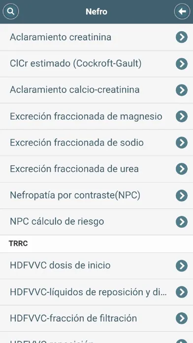 Tangkapan skrin Critical Care Calculator