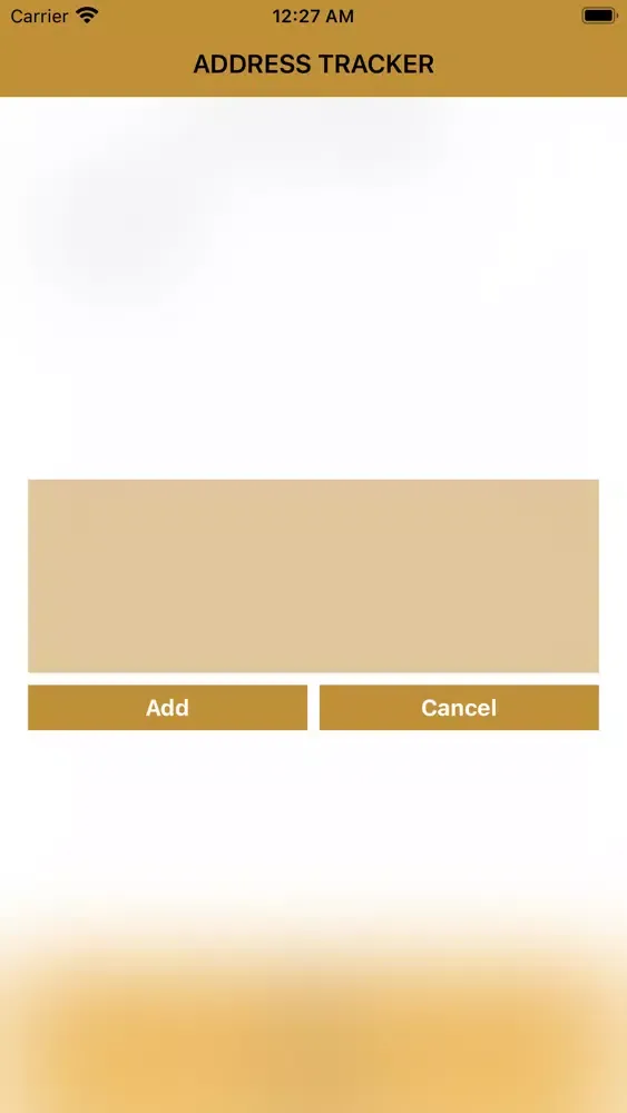 Address Tracker Screenshots