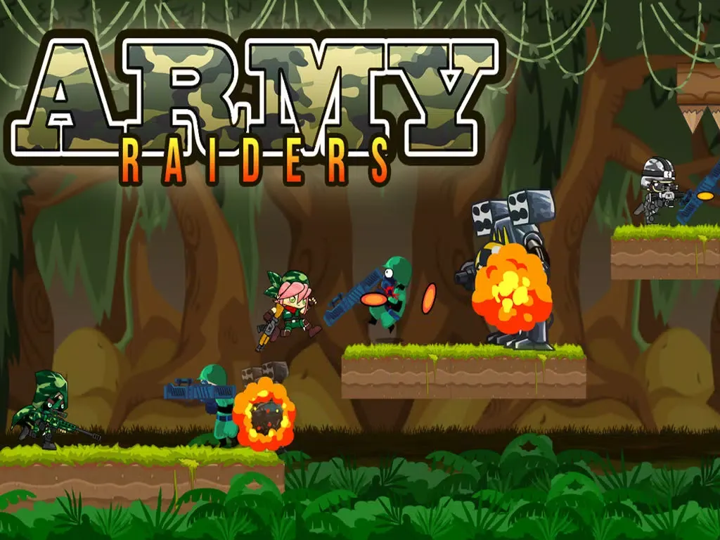 Army Raiders - War Battle of Soldiers in the Wilderness iPad  Screenshots