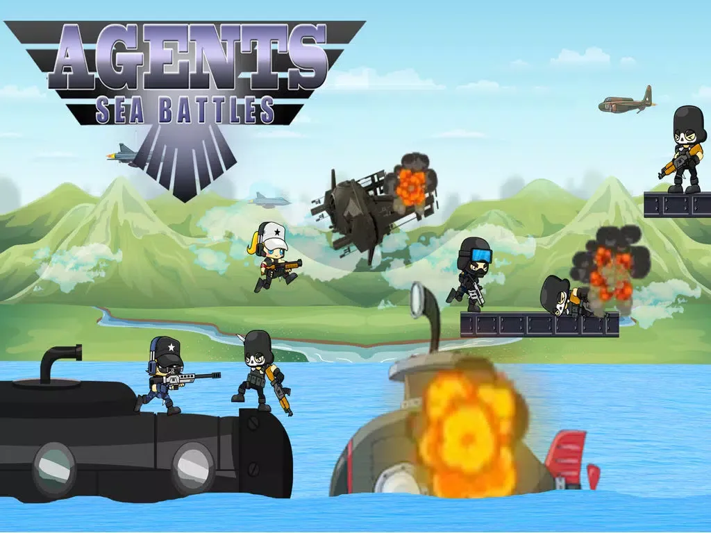 Tangkapan skrin Agents Sea Battles - Fight to Survive above Water! iPad 