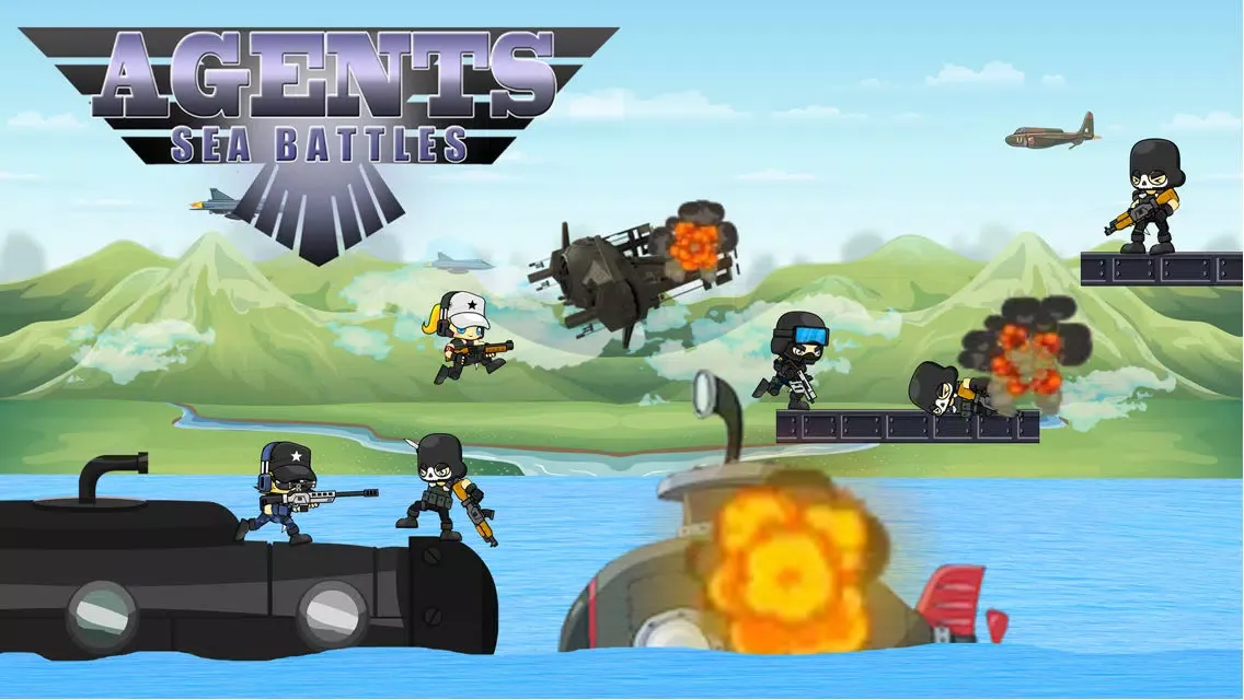 Tangkapan skrin Agents Sea Battles - Fight to Survive above Water!