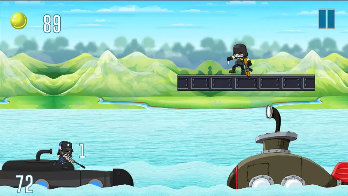 Tangkapan skrin Agents Sea Battles - Fight to Survive above Water!