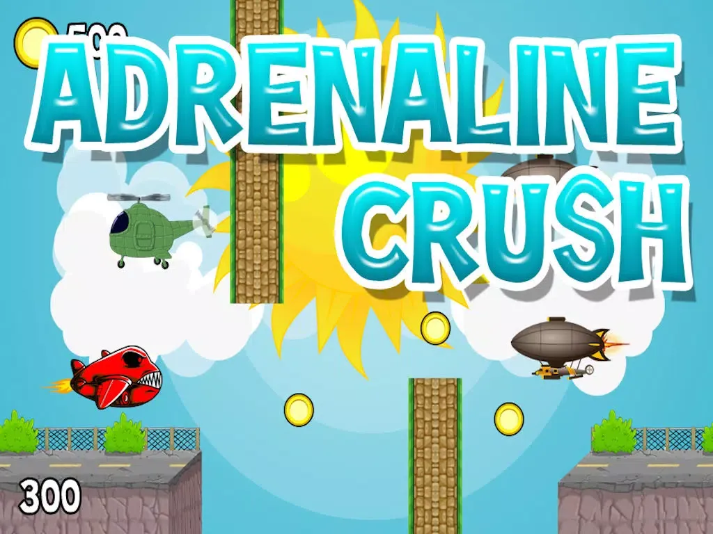 Adrenaline Crush - Cartoon Airplane Pilot in the Sky iPad  スクリーンショット