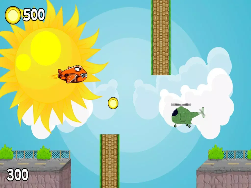 Adrenaline Crush - Cartoon Airplane Pilot in the Sky iPad  スクリーンショット