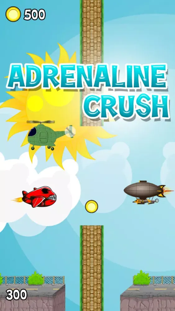 Adrenaline Crush - Cartoon Airplane Pilot in the Sky スクリーンショット