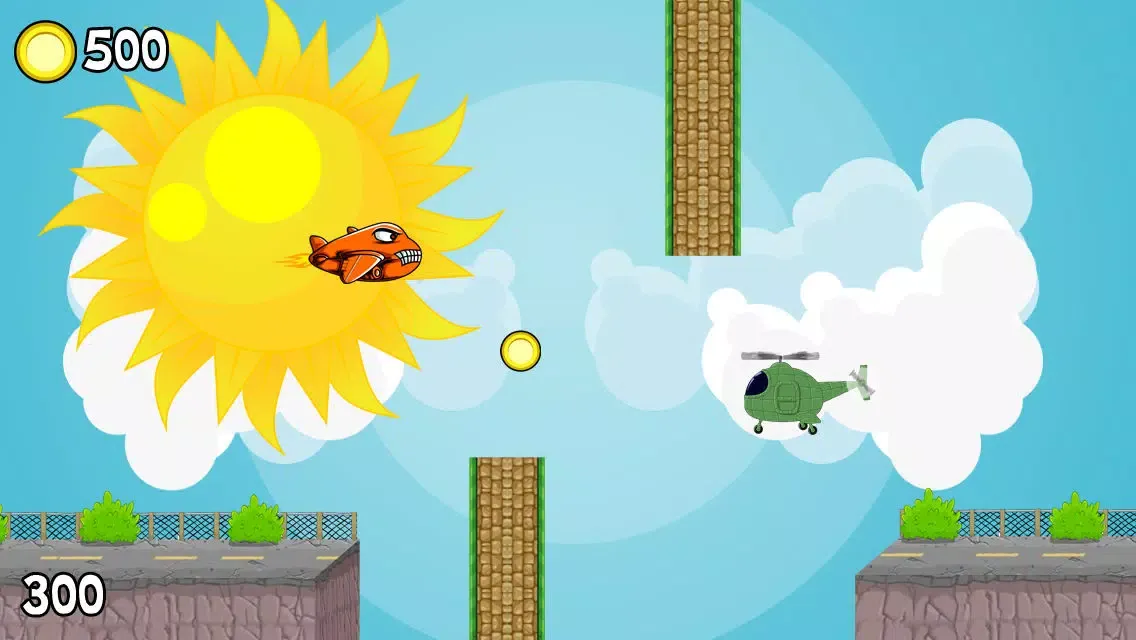 Adrenaline Crush - Cartoon Airplane Pilot in the Sky スクリーンショット