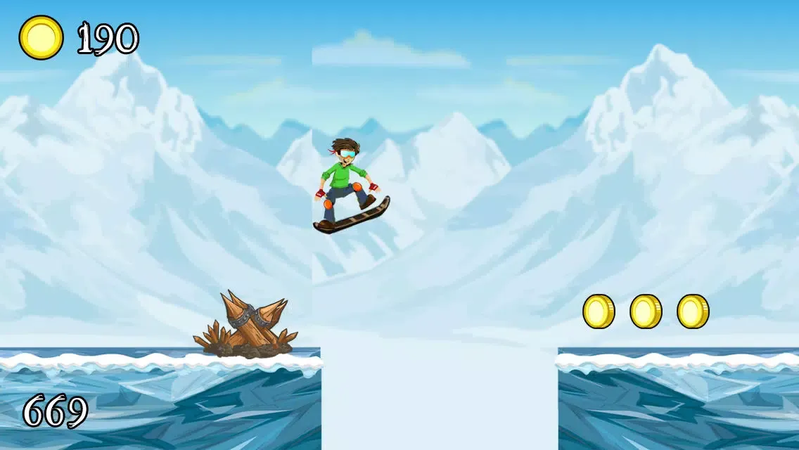 Capturas de pantalla de Adventure Snowboarding – Crazy Sports Game in the Age of Ice and Snow