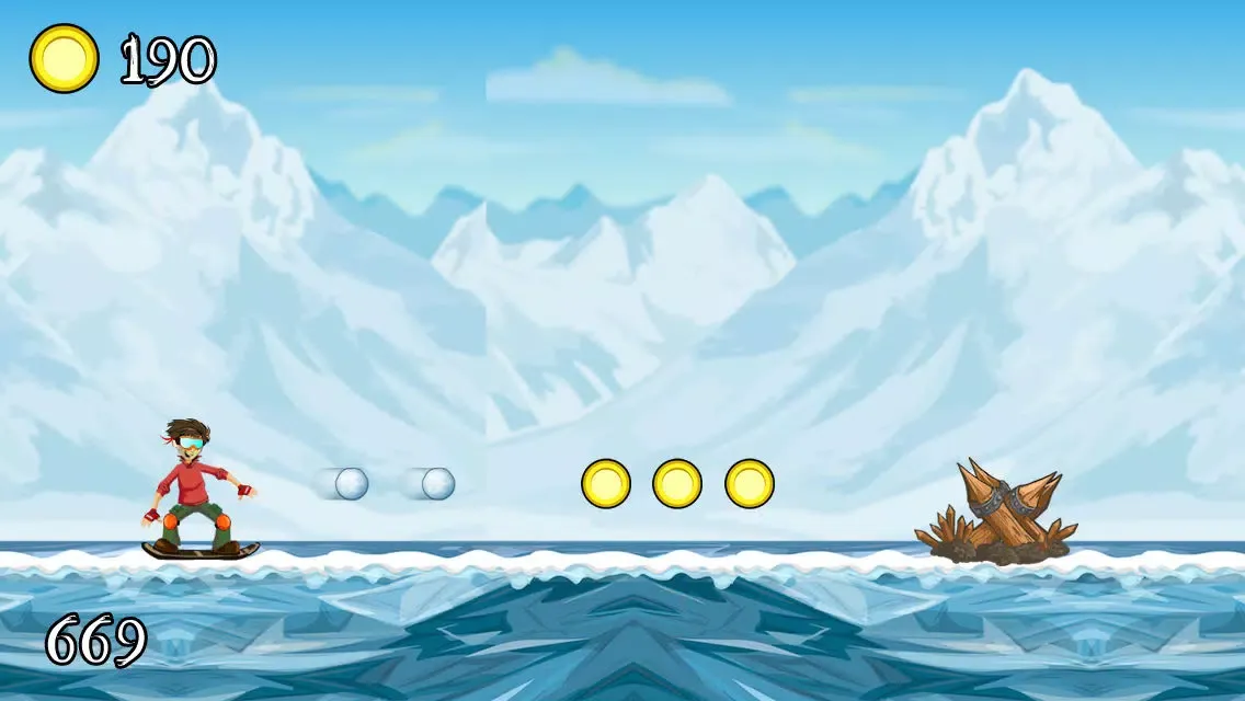 Capturas de pantalla de Adventure Snowboarding – Crazy Sports Game in the Age of Ice and Snow