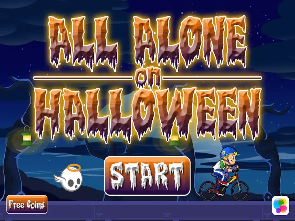 Capturas de pantalla de All alone on Halloween: Horror Bike Riding through the Haunted Forest iPad 