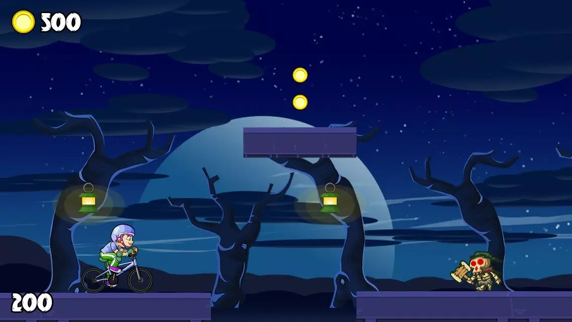 Capturas de pantalla de All alone on Halloween: Horror Bike Riding through the Haunted Forest