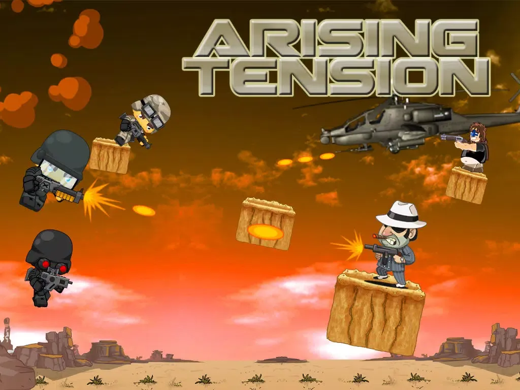 تصاویر Arising Tension – Army of Death fighting Villain Gangsters iPad 
