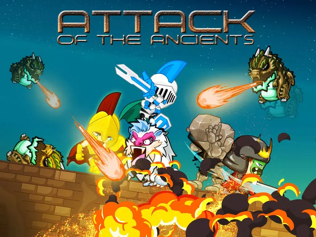 Capturas de tela do Attack of the Ancients – Knights Fighting Extinct Animal Beasts iPad 