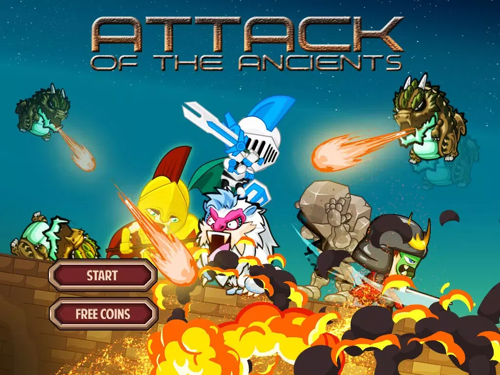 Capturas de tela do Attack of the Ancients – Knights Fighting Extinct Animal Beasts iPad 