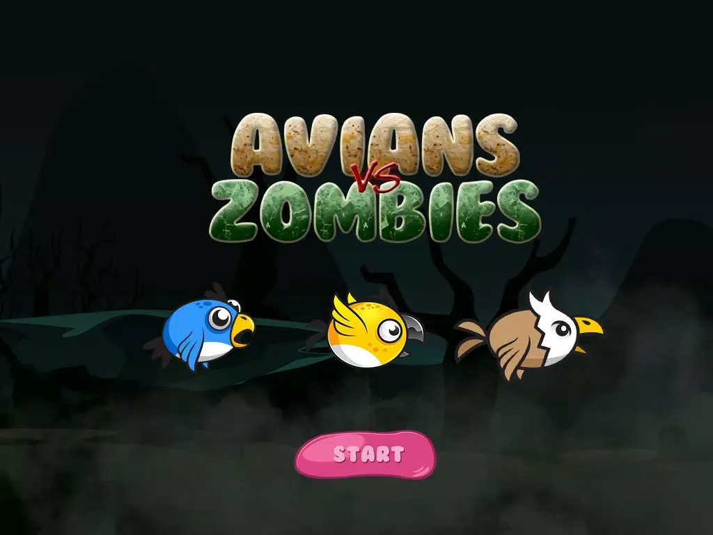 Tangkapan skrin Avians vs. Zombie-s – Ghost Birds Flying on the Graveyard of the Un-Dead iPad 