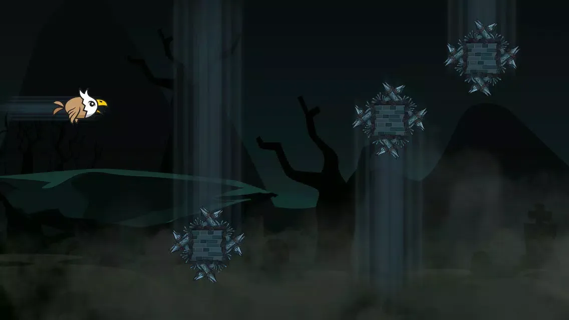 Tangkapan skrin Avians vs. Zombie-s – Ghost Birds Flying on the Graveyard of the Un-Dead