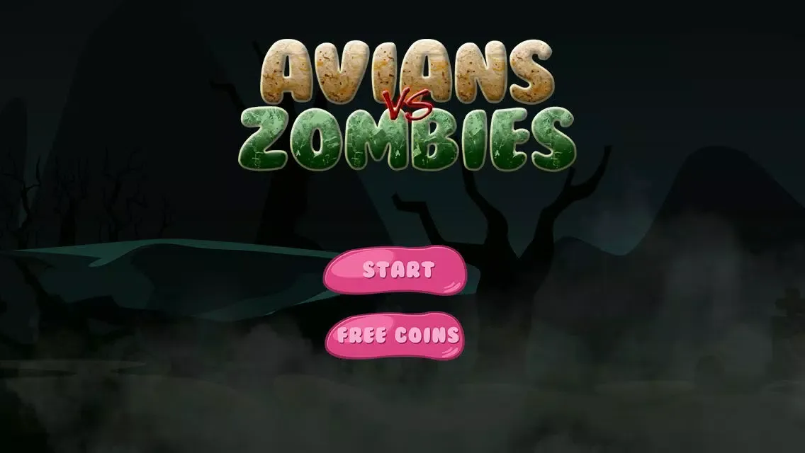 Tangkapan skrin Avians vs. Zombie-s – Ghost Birds Flying on the Graveyard of the Un-Dead