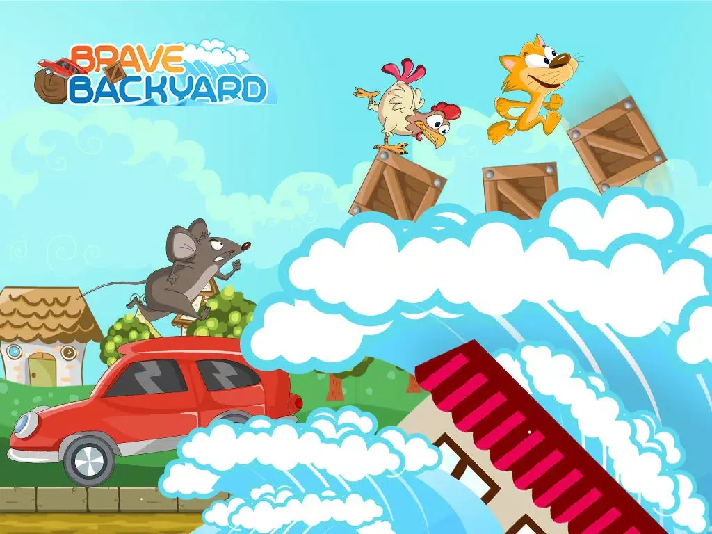 A Brave Backyard - Amazing Animal Jump-ing Game in Your Garden iPad  Screenshots
